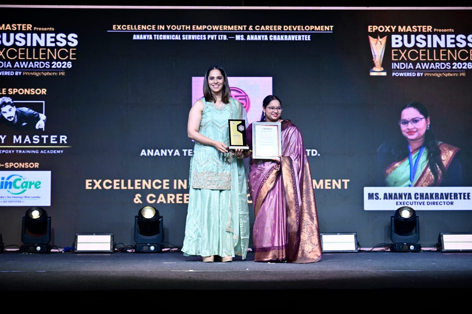 Participants posing at the Business Excellence Awards